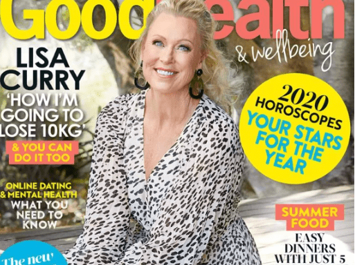 Lisa Curry on the cover of Good Health magazine.