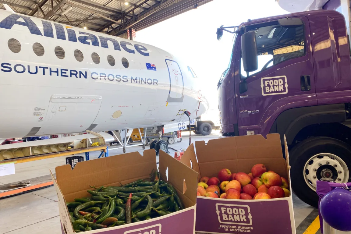 Foodbank Queensland Truck with Food Donations